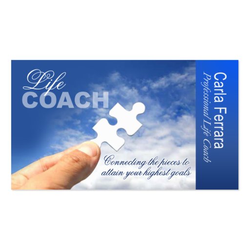 PROMOTIONAL for Life Coach Spiritual Counseling Business Card Templates (front side)