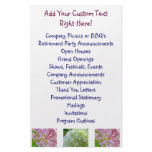 Promotional Letters Mailings Company Events Floral Personalized Stationery