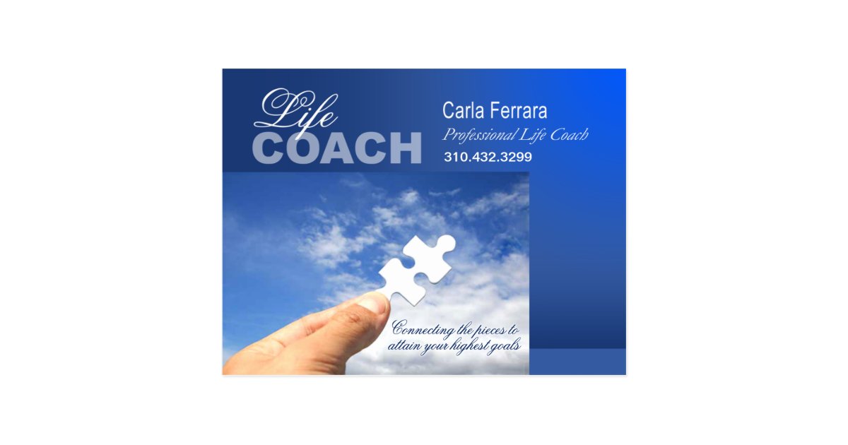 PROMOTIONAL Life Coach advertisement Postcard | Zazzle