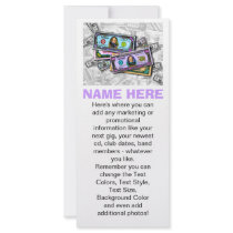Promotional Rack Cards - Big Buck Pop Art rack cards