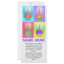 Promotional Rack Cards - Birthday Cupcakes rack cards