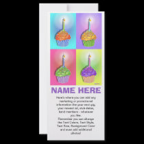 Promotional Rack Cards - Birthday Cupcakes rack cards