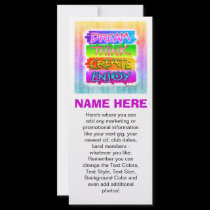 Promotional Rack Cards - Dream Think Create Enjoy rack cards