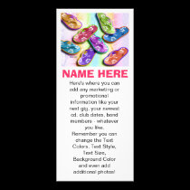Promotional Rack Cards - Flip Flops rack cards