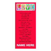 Promotional Rack Cards - LOVE Pop Art