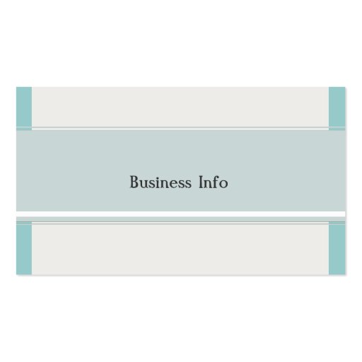 Promotional Sky Blue Business Card (back side)