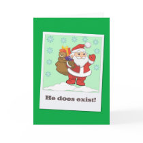 Proof of Santa Christmas Card