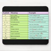 Proofreader Marks mousepads by clarachandler Proofreader Marks mousepads