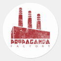 Propaganda factory sticker