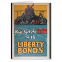 Propaganda Poster "Beat Back the Hun" WWI cards by harlowandcompany Propaganda Poster "Beat Back the Hun" WWI cards