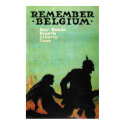 Propaganda Poster "Remember Belgium" WWII posters by harlowandcompany Propaganda Poster "Remember Belgium" WWII posters