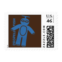 PROPELLER FISH postage stamp