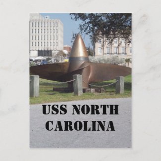 propeller of USS North postcard