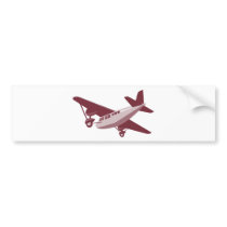 propeller plane airplane aircraft flying flight bumper sticker