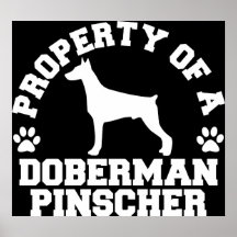 Property Doberman Pinscher Print