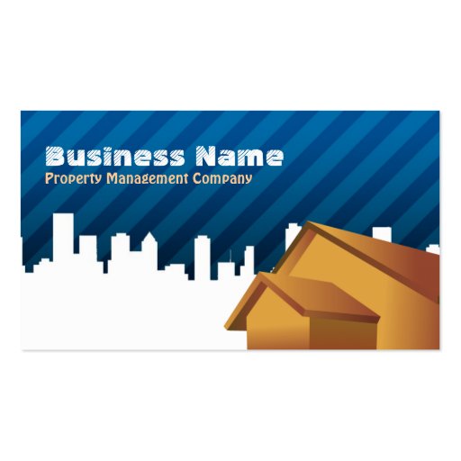 Property Management Company Business Cards (front side)