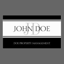 Property Manager Stripe W/W business cards