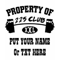 Property Of 225 Club XXL Baby Doll Fitted T Shirt