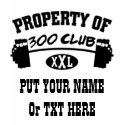 Property Of 300 Club XXL Ladies Spaghetti Top t-shirts