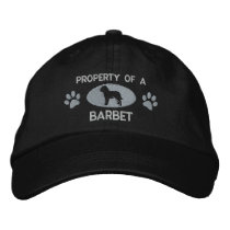 Property of a Barbet Embroidered Hat (Silver) embroidered hats