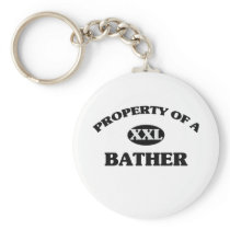 Property of a BATHER Keychains