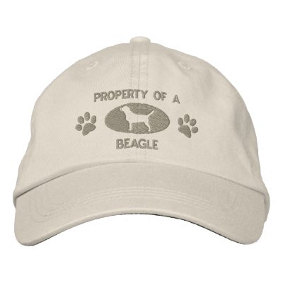 Property of a Beagle Embroidered Hat Property of a Beagle Embroidered Hat