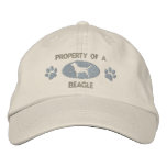 Property of a Beagle Embroidered Hat embroidered hats