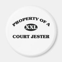 Property of a COURT JESTER Refrigerator Magnet