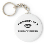 Property of a DESKTOP PUBLISHER Keychains