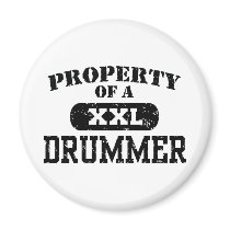 Property of a Drummer magnets by magarmor Property of a Drummer magnets