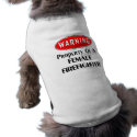 Property of a Female Firefighter pet clothing by bonfirefirefighters Property of a Female Firefighter pet clothing