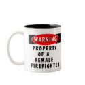 Property Of A Female Firefighter mugs