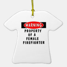 Property of a Female Firefighter Christmas Ornaments