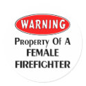 Property of a Female Firefighter stickers by bonfirefirefighters Property of a Female Firefighter stickers