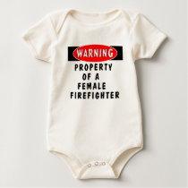 Property Of A Female Firefighter t-shirts