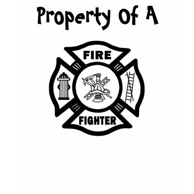 Property of a Firefighter Tshirts by bonfirefirefighters