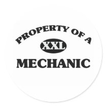 Property of a MECHANIC Sticker