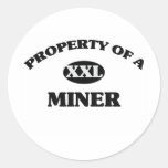 Property of a MINER Sticker