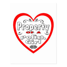 Property Of A Polish Girl Post Card