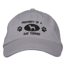 Property of a Rat Terrier Embroidered Hat