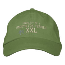 Property of a Smooth Fox Terrier Embroidered Hat embroidered hats