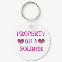 Property of a Soldier keychains