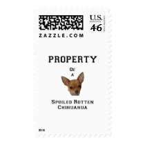 Property of a Spoiled Rotten Chihuahua postage