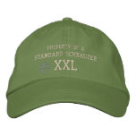 Property of a Standard Schnauzer Embroidered Hat embroidered hats
