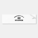 Property of a STUFFER Bumper Sticker