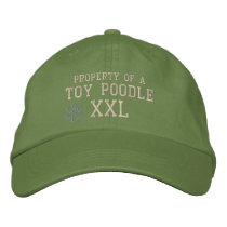 Property of a Toy Poodle Embroidered Hat embroidered hats