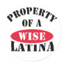 Property of a Wise Latina Sticker