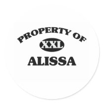 Property of ALISSA Stickers