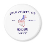 Property of All American Mutt Refrigerator Magnet