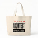 Property Of An Architect Tote Bags